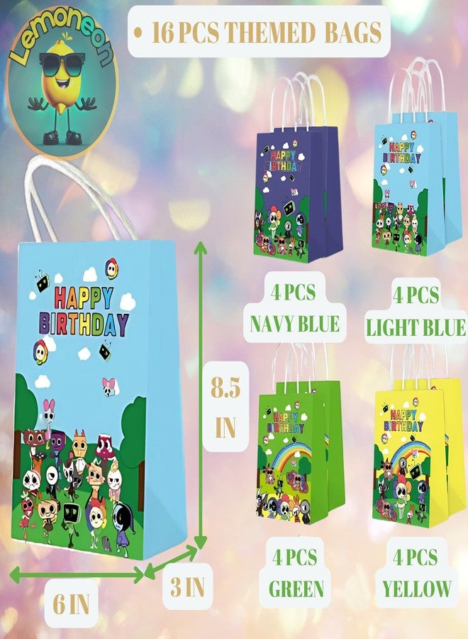 Lemoneon Dandy's World Gift Bags 16 Pcs Birthday Party Decorations Supplies - Image 2
